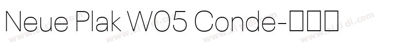 Neue Plak W05 Conde字体转换